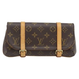 Louis Vuitton Marelle Waist Monogram Canvas Brown Canvas Handbag (Pre-Owned)