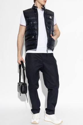 Moncler Quilted Vest Gui, Mens, Navy Blue