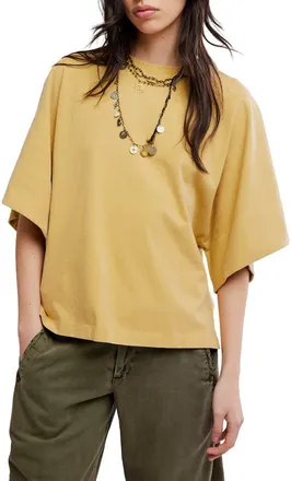 Free People We The Free Atlas Dolman Cotton Top in Fallen Leaf at Nordstrom, Size X-Large