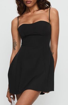Princess Polly Easy to Love Minidress in Black at Nordstrom, Size 4