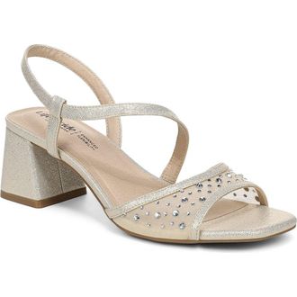 Life Stride Cheyenne Slingback Sandal in Platino Gold at Nordstrom, Size 7.5