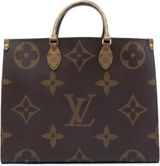 Louis Vuitton Pre-owned On The Go GM - Dames - Vintage Handtas - Bruin - ONE Size - Vintage