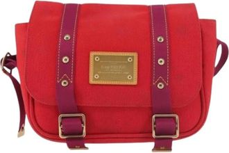Louis Vuitton Pre-owned Cross Body Bags, female, Red, Size: ONE SIZE Pre-owned Vintage Canvas Crossbody Bag