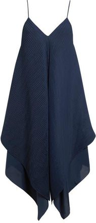 J.W.Anderson Pleated Layered Slipdress in Navy at Nordstrom, Size 10