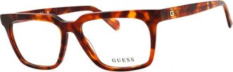 Guess GU50133 Havana Acetate Eyeglasses - Brown