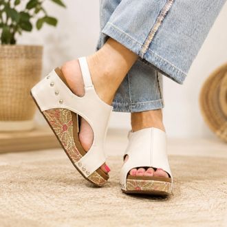 Corkys Footwear Womens Carley Wedges In White