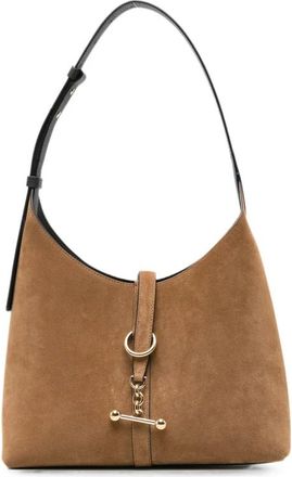 Strathberry Tassen, Dames, Beige, ONE Size, Leer, Georgia Schoudertas