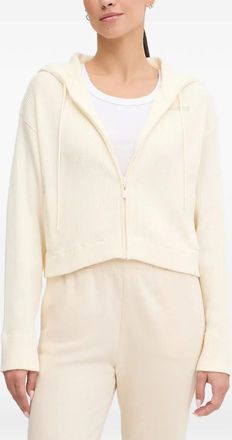 Guess Co Felpa con logo ricamato e zip - Toni neutri