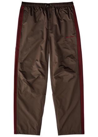Wales Bonner Adidas X Wales Bonner Striped Straight-leg Shell Track Pants - Brown - M