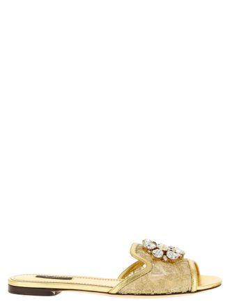 Dolce & Gabbana Taormina Sandals Gold