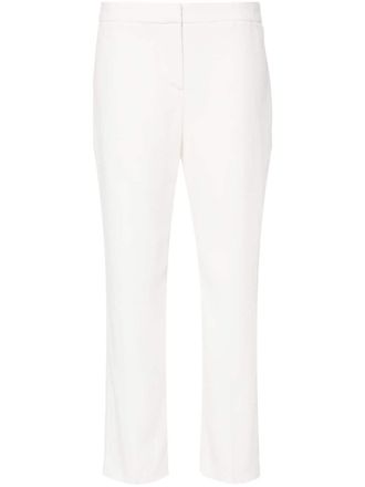 Alexander McQueen crepe cigarette trousers - White