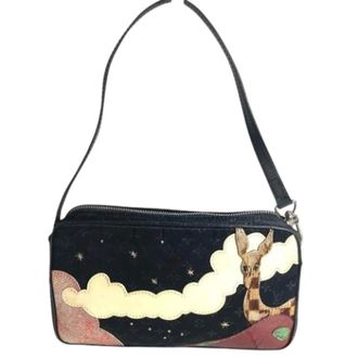 Louis Vuitton Pre-owned Shoulder Bags, female, Black, Size: ONE SIZE Pre-owned Monogram Satin Pochette