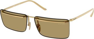 Prada PR C53S 5AK70G Mens Sunglasses Gold Size 60