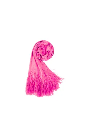 Valentino Garavani Stole With Micro Sequins And Feathers