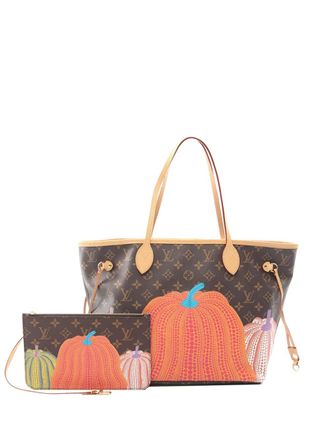 Louis Vuitton 2021-2025 Yayoi Kusama Monogram Pumpkin Neverfull MM tote bag - Bruin