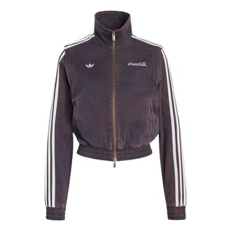 adidas (WMNS) adidas x Coca-Cola Firebird Reg Denim Track Jacket Asia Sizing Black KY7693