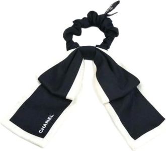 Chanel Pre-owned Accessories, female, Black, Size: ONE SIZE Pre-owned Silk Ribbon