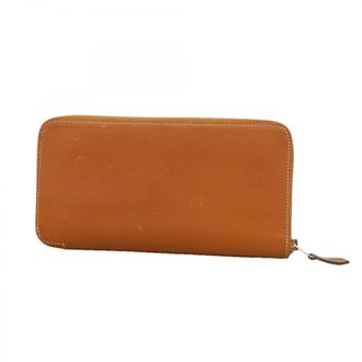 Herm&egrave;s Gold Epsom Leather Long Wallet (Bi-Fold) (Pre-Owned)