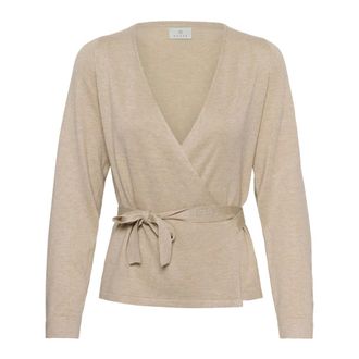 Kaffe Cardigan - Dames - Truien - Grijs - Maat: XL Leer
