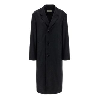 Christophe Lemaire Soft Chesterfield Jas - Dames - Mantels - Grijs - Maat: S Wol