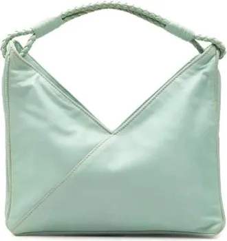 Bottega Veneta Pre-owned Shoulder Bags, female, Green, Size: ONE SIZE Pre-owned Nappa Leather Shoulder Bag