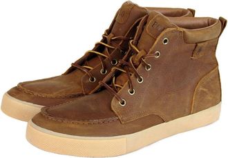 Polo Ralph Lauren Mens Tedd Leather High Top Sneaker With Logo