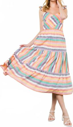THML Clothing Delaney Striped Dress In Multi