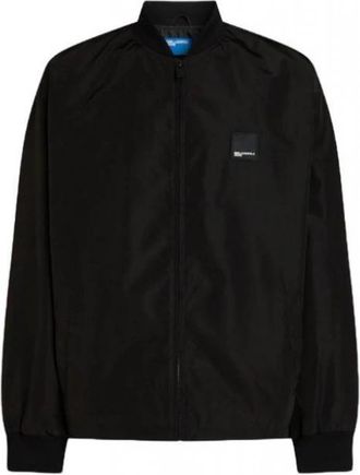 Karl Lagerfeld Jeans - Jassen > Bomberjacks - Heren - Bomber jackets - Zwart - M - Jassen