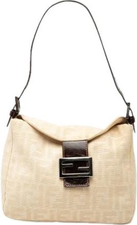 Fendi Borsa a spalla Pre-owned in tela - - Pre-owned - Donna - Beige - ONE SIZE