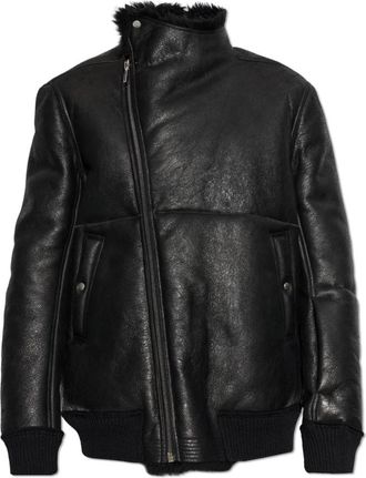 Rick Owens Leren Jas - Heren - Leren en Su&egrave;de Jassen - Zwart - XL - Leer - Jassen