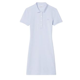 Lacoste Short Dresses, female, Blue, Size: 2XL Slim Fit Stretch Mini Piqu&eacute; Polo Dress