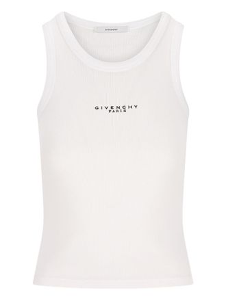 Givenchy Womens Logo Cotton Tank Top