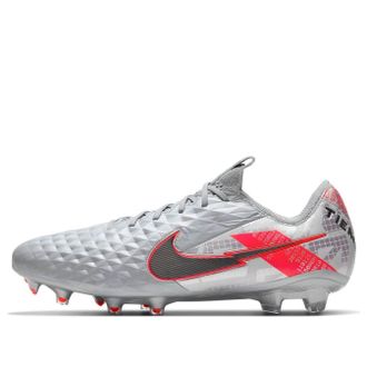 Nike Tiempo Legend 8 Elite FG Metallic Grey Crimson CW0518-906