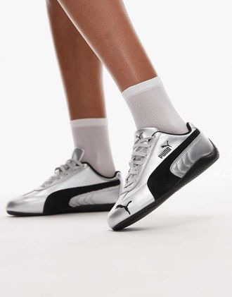 Puma Speedcat - Sneakers unisex color argento metallizzato