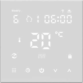 OEM Controlador De Temperatura Inteligente Con Pantalla Digital Lcd Hy607, Aplicaci&oacute;n M&oacute;vil Wifi Y Control Por Voz Para Calefacci&oacute;n El&eacute;ctrica Por Suelo Ra