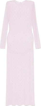 Paco Rabanne Abito da sera con decorazione - Viola