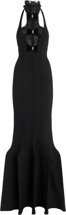 Genny Vestido Largo Peplum - Dresses - Mujer - Negro - 2XS