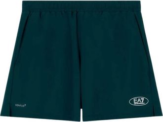 Emporio Armani Tennis Pro Shorts - Heren - Korte Broeken - Groen - L - Polyester - Korte Broeken
