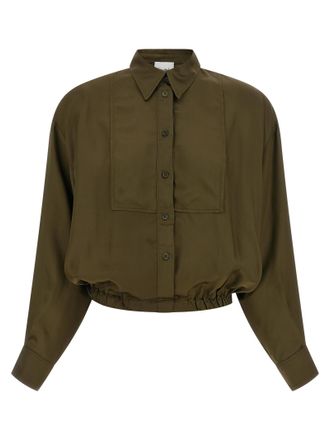 Nude Bicolor Viscose Womens Blouse