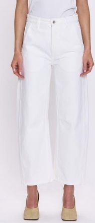 Pistola Denim Beau High Rise Crop Jeans in Paper White at Nordstrom, Size 32