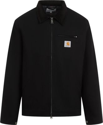 Carhartt Work in Progress Black Cotton Detroit Jacket-Uomo