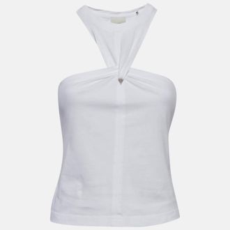 Isabel Marant White Jersey Zineba Top