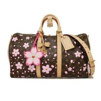 Louis Vuitton Blossom Brown Cherry Monogram Canvas Boston Bag (Pre-Owned)