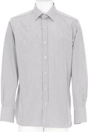 Tom Ford White Pinstripe Tailored Button-Up Formal Shirt