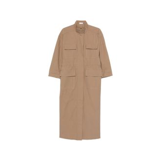 Brunello Cucinelli Flap-pocket Maxi Dress