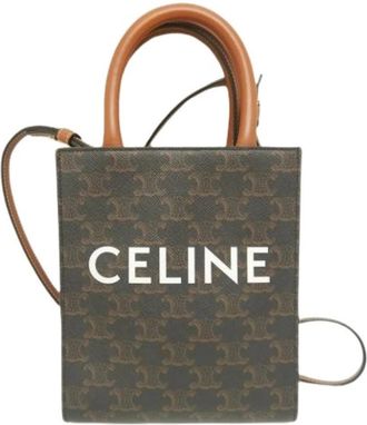 Celine Pre-owned 194372Bzk Handtas - Dames - Vintage Shopper - Bruin - ONE Size - Vintage