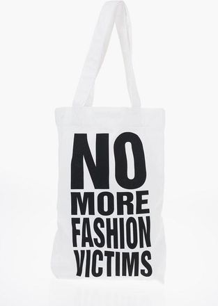 Katharine Hamnett Cotton NO MORE FASHION VICTIMS Shopper Bag size Unica