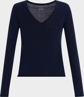 Majestic Filatures Machine Washable Cashmere V-Neck Pullover