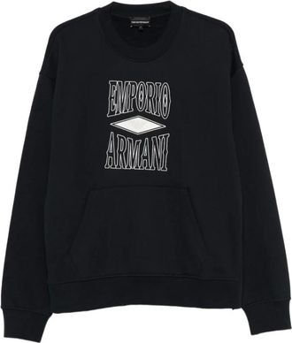 Emporio Armani Heren, Sweatshirts & Hoodies, Blauw, Maat: XL