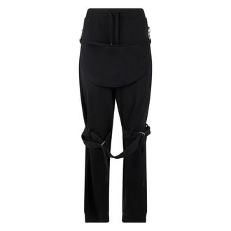 Moschino Elegant High-waist Trousers - male - Moschino - Sweatpants - Black - M - Trousers